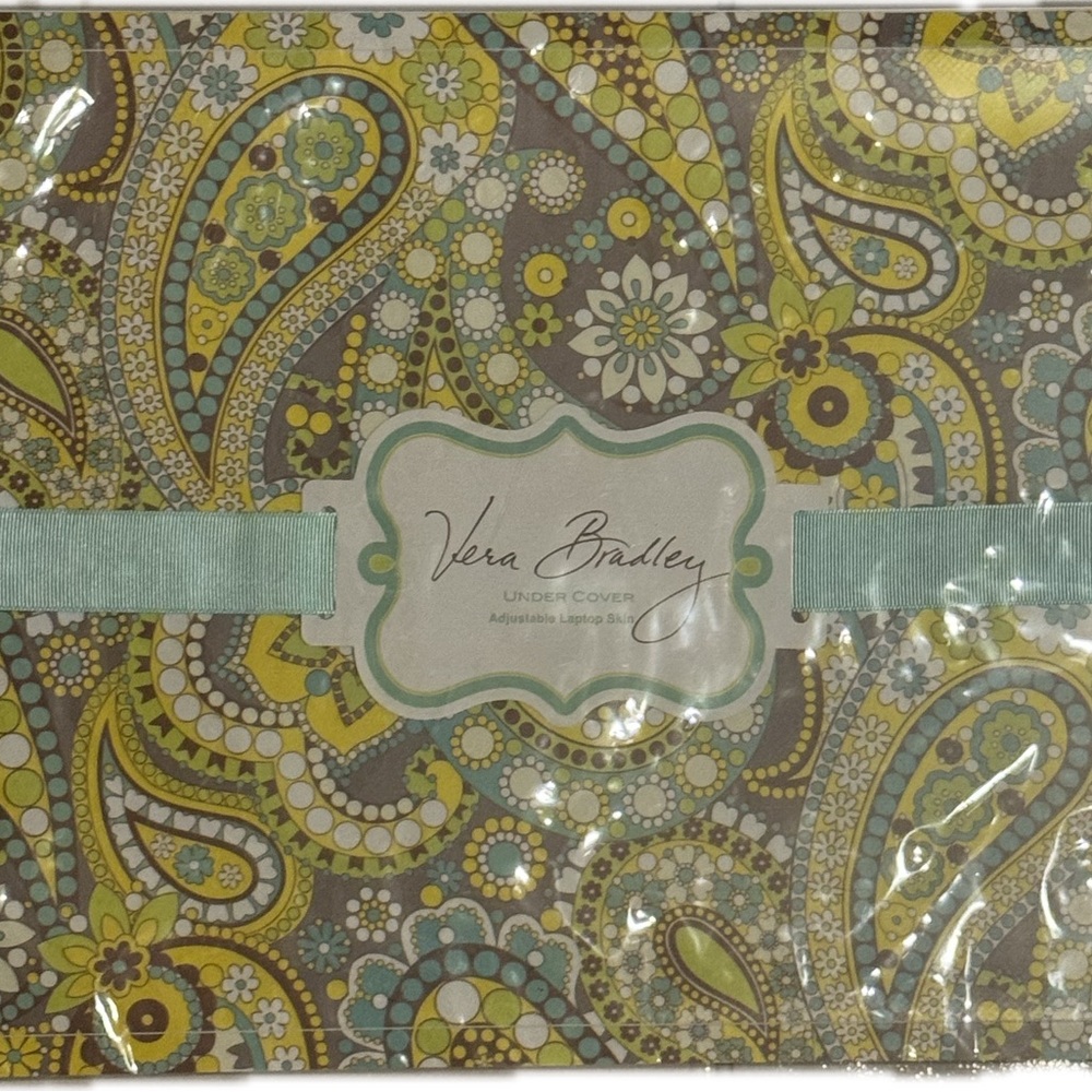 Vera Bradley Paisley Laptop Skin in Green and Brown